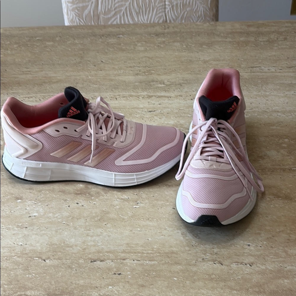 Adidas Pink and Black Athletic Shoes with Breathable Mesh-Excellent Condition - Picture 3 of 9